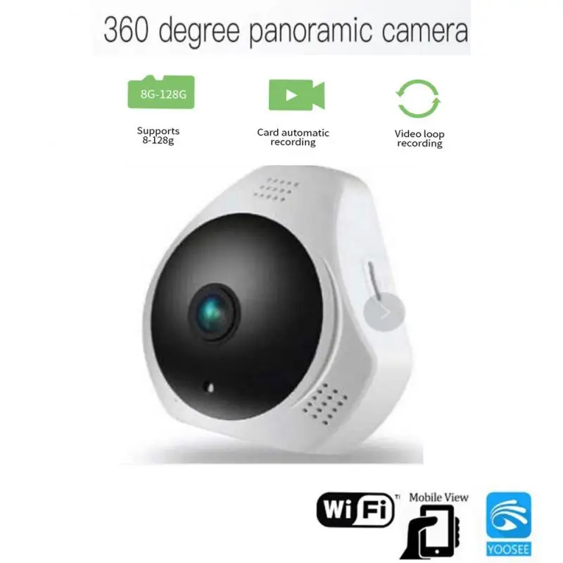 

360degree Camera Light Panoramic Light Type Smart Wifi Surveillance CameraHDnight Vision VR Panoramic Fisheye Webcam Yoosee App