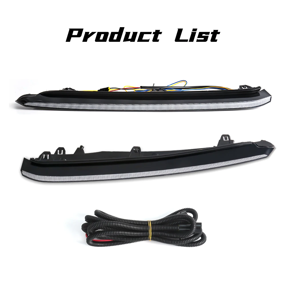 Для Mazda 6, 2018, 2019, 2020, 2021, автомобильная лампа дневного света, Рабочая лампа, 3 цвета, указатель поворота, противотуманная лампа, водонепроницаемая