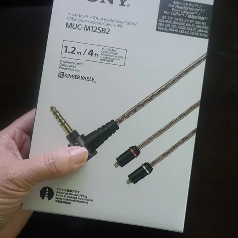Оригинальный кабель для наушников MUC-M12SB2, модель MMCX 4,4 мм, сбалансированный штекер, 8-ядерный кабель для наушников для серии Atlas SE846 XBA