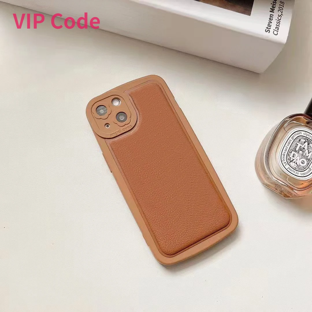 

Classic Luxury Leather Case for IPhone 14 13 12 11 Pro Max Plus 7 8 X S R Classic Fashion Black Brown Phone Cover Hot Emobossing