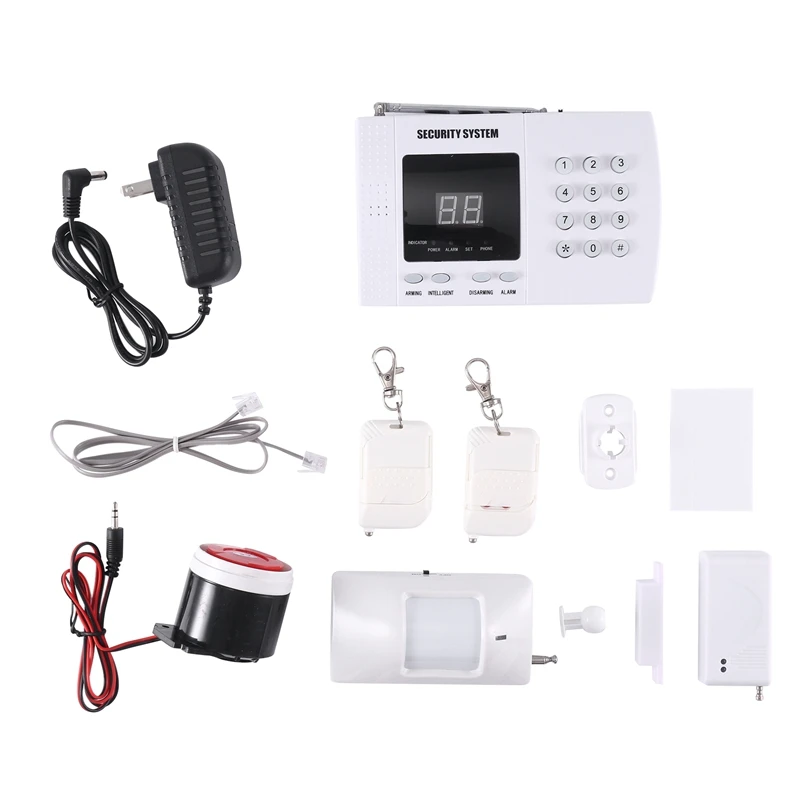 

FULL-Anti-Theft Alarm Wireless Probe Infrared Alarm Equipment System Siren 99 Zone Call US Plug