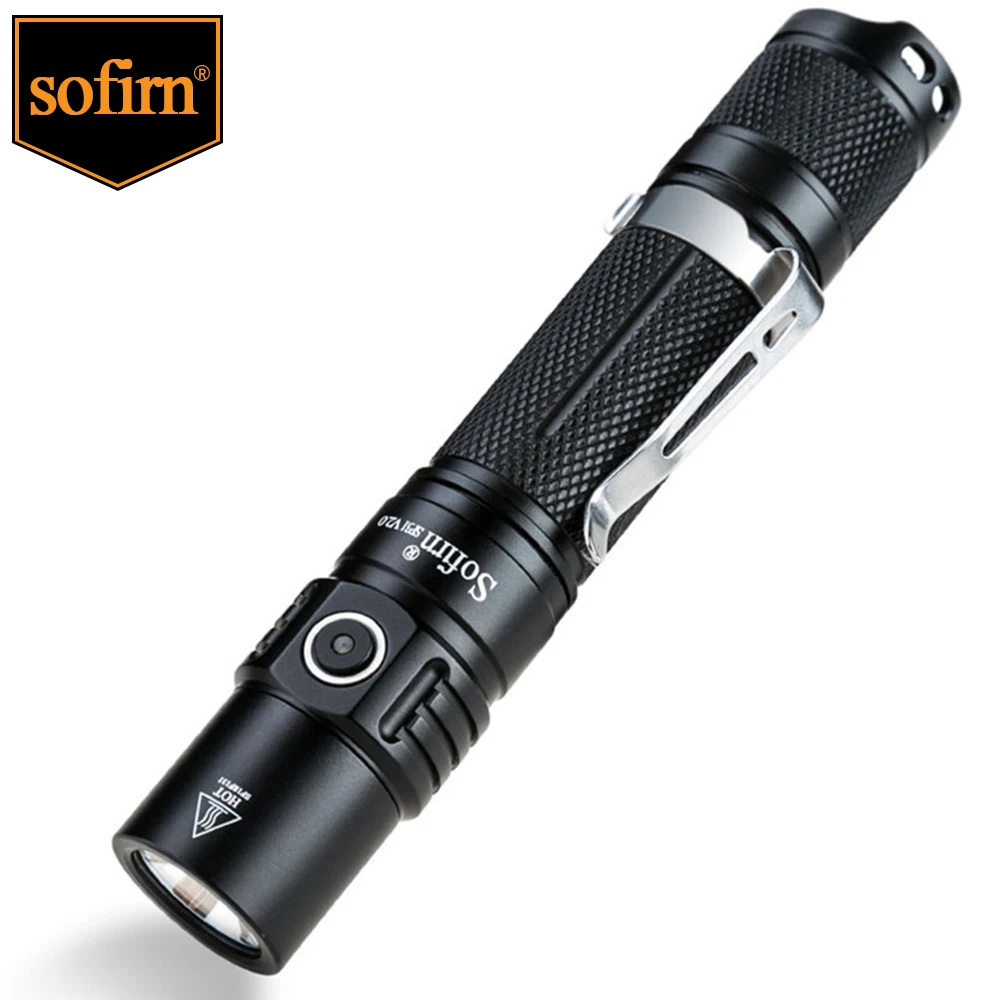 Мощная тактическая светодиодсветильник вспышка Sofirn SP31 V2.0 18650 XPL HI лм фонарик с