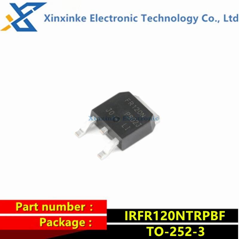 

5PCS IRFR120NTRPBF TO-252-3 N-Channel 100V/9.4A SMD MOSFET