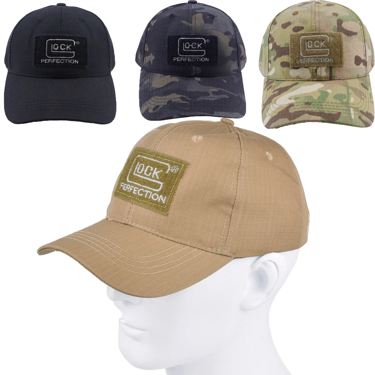 

Tactical Camouflage Baseball Cap Hunting Clothing Activities Hat for Glock Style Shooting Airsoft Camping Hiking Casquette Cool