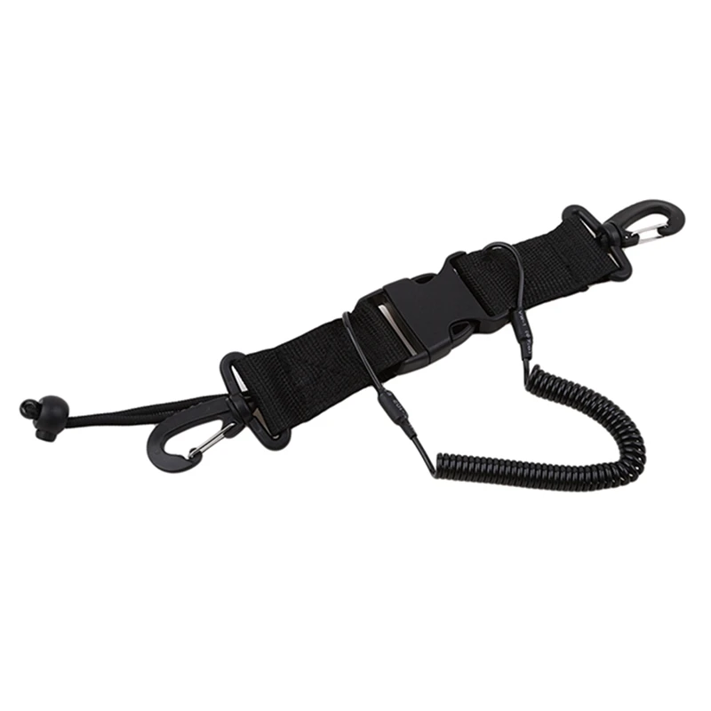 

Scuba Diving Dive Canoe Camera Lanyard With Quick Release Buckle And Clips For Under Kayaking Swimming Sports Accessory
