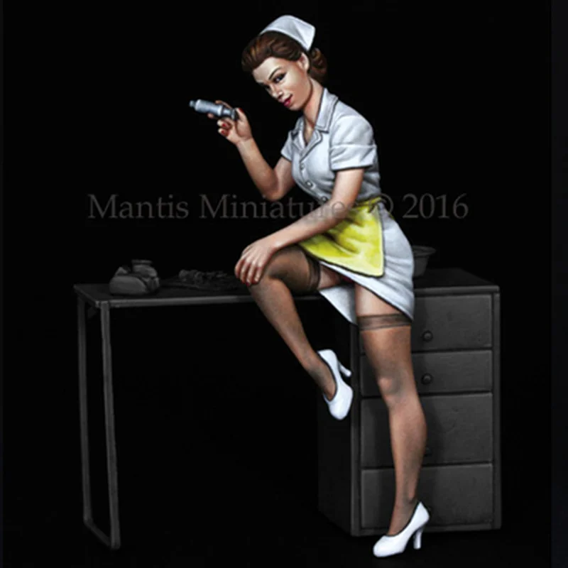 

NX Resin Character Female Nurse White Angel Kit Tumei Colorless Self-assembled Resin Doll Figure