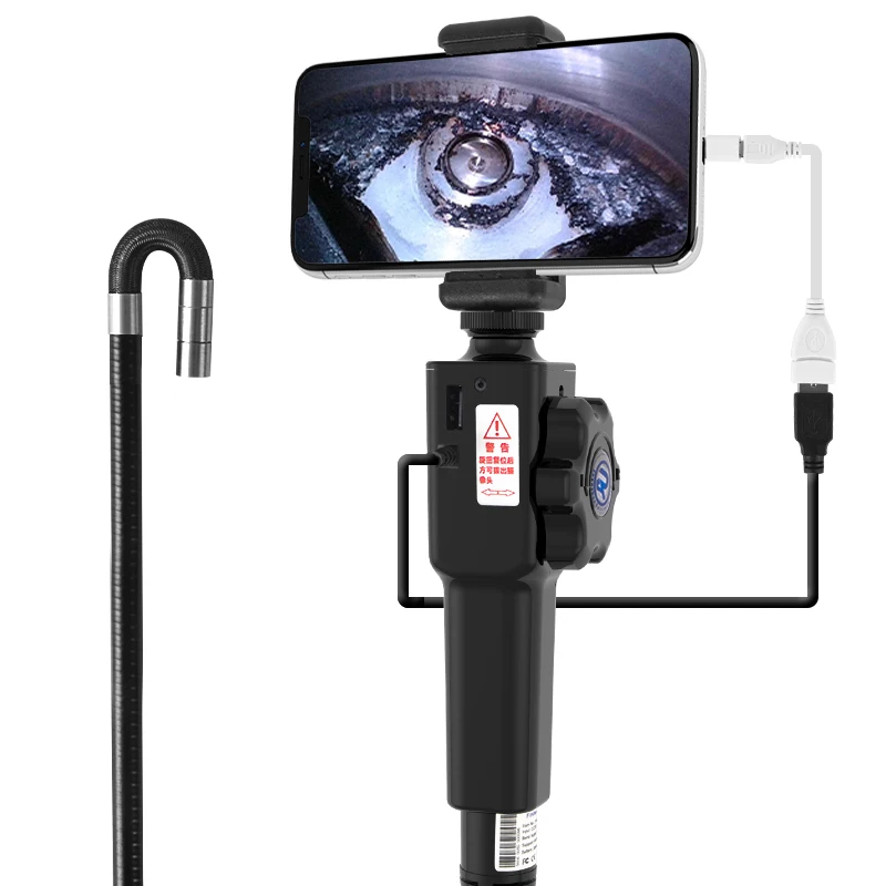 

Handheld 180 Degree Rotation 8.5mm Inspection Camera Android Phone USB Articulating Borescope