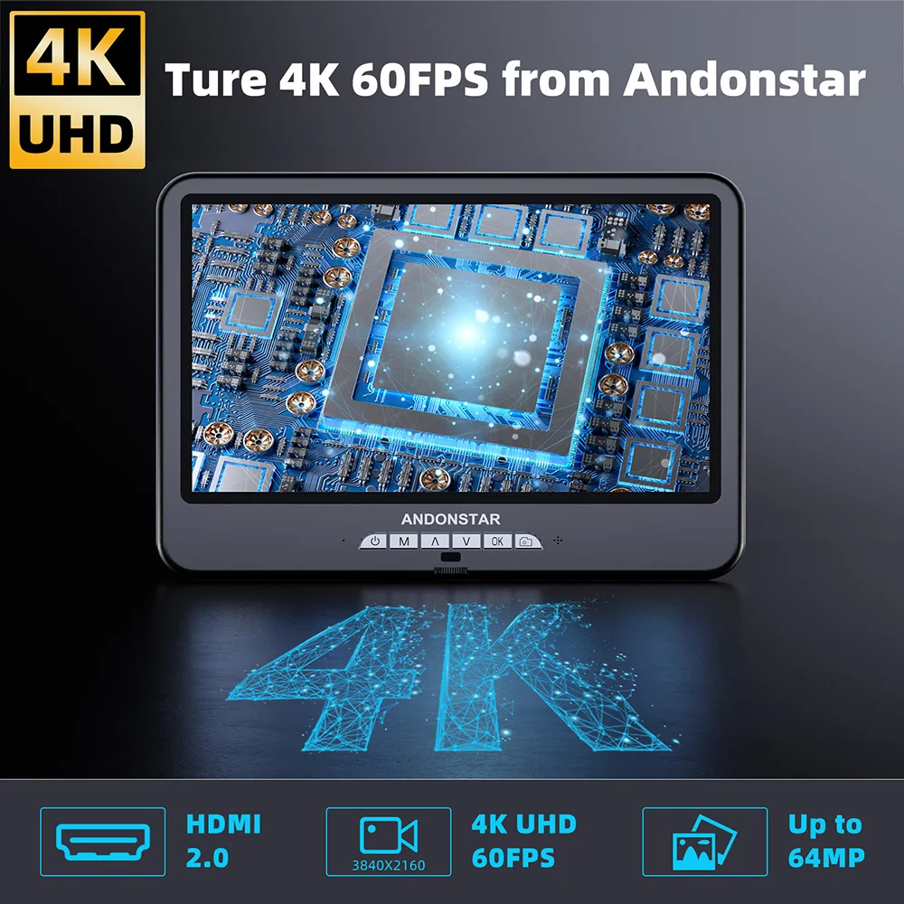 Andonstar First 4K HDMI цифровой микроскоп 2000X