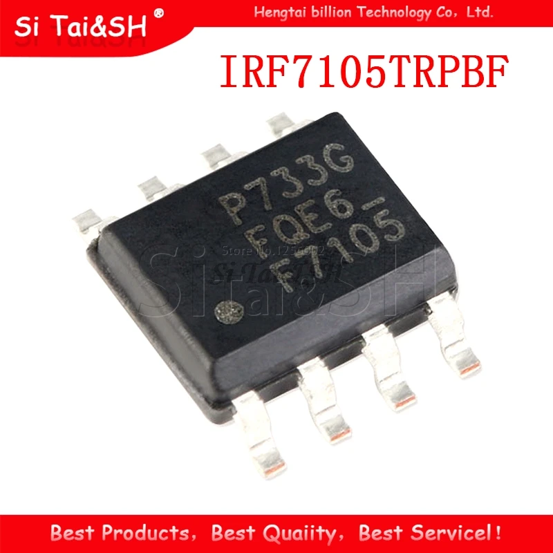 

10 шт. IRF7105TRPBF SOP8 IRF7105TR SOP IRF7105 SOP-8 F7105 SMD