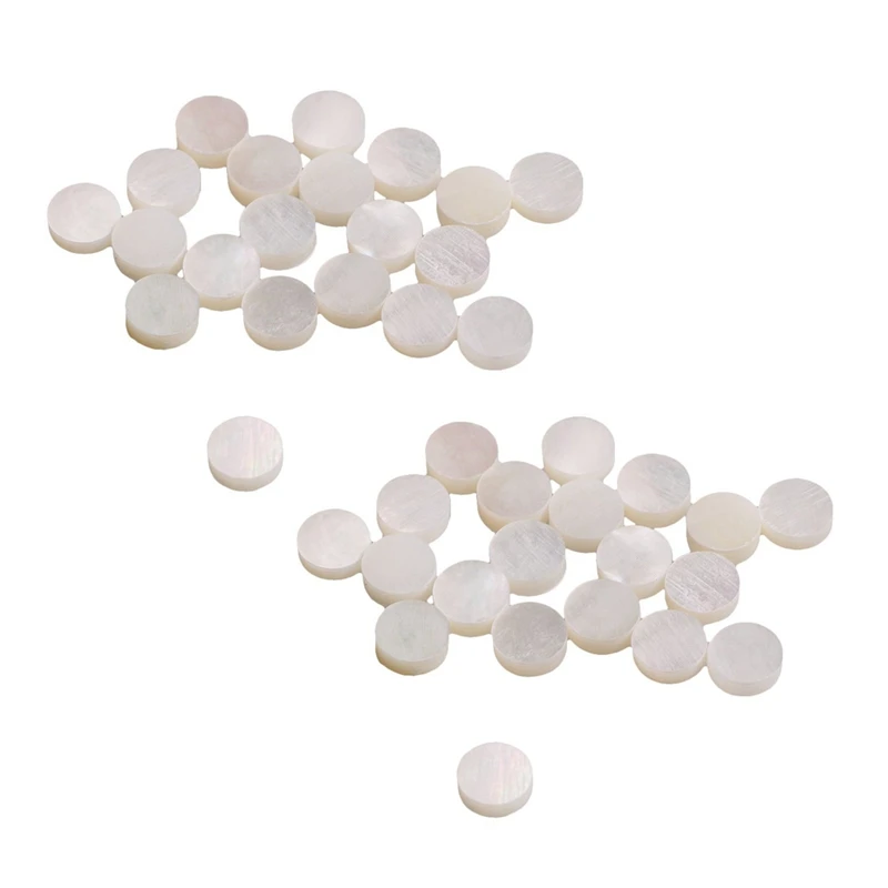 

40x White Mother of Pearl Shell Dot Fret Inlay Maker 6mm for Guitar Fingerboard