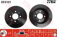 

Плоское зеркало заднего тормоза DF4191 JAZZ CITY 0208 × 4