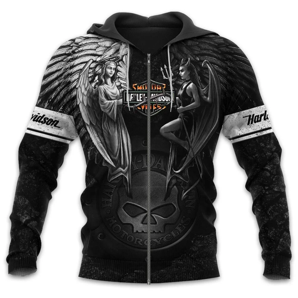 

2023 New 3D Punisher Hoodie High Quality Men's Fashion Sportswear Large Harajuku Skull Racing Pullover Casual Jacket