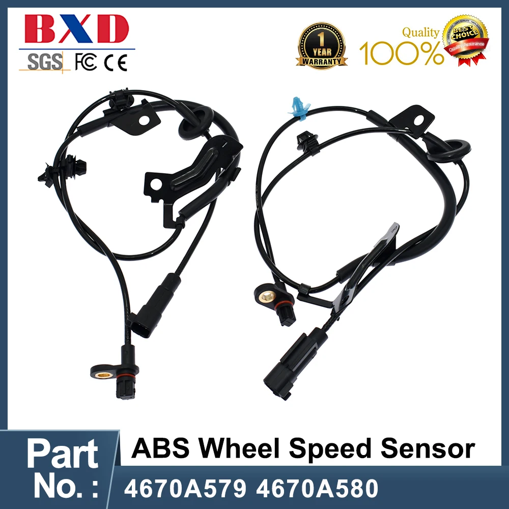 

4670A579 4670A580 Rear Left&Right Wheel Speed ABS Sensor Fits Mitsubishi Lancer Outlander Dodge Caliber 07-12