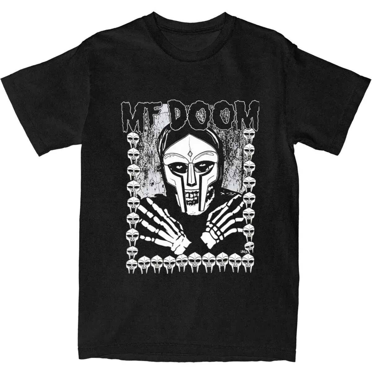 Футболка Madvillains Doomdays летняя уличная футболка Mf Dooms модная из чистого хлопка для