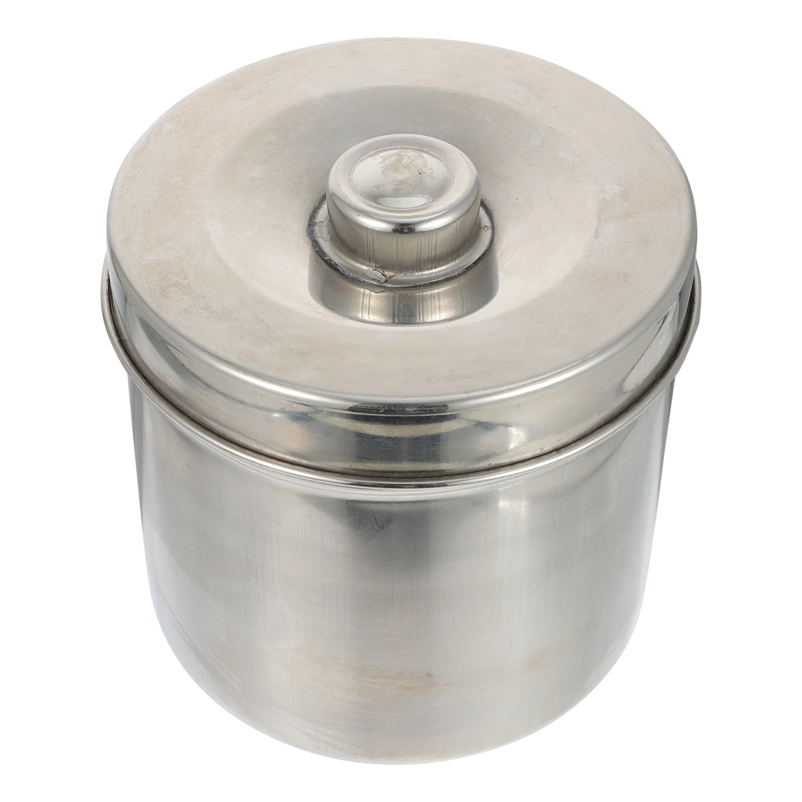 

Jar Durable Stainless Steel Simple Lid Useful Ointment Jar Gauze Jar for Clinic