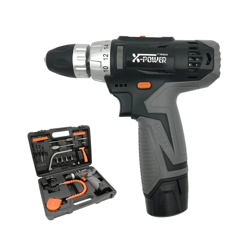 

Мощная мощная портативная литиевая аккумуляторная ручная дрель, электрическая дрель для деревообработки