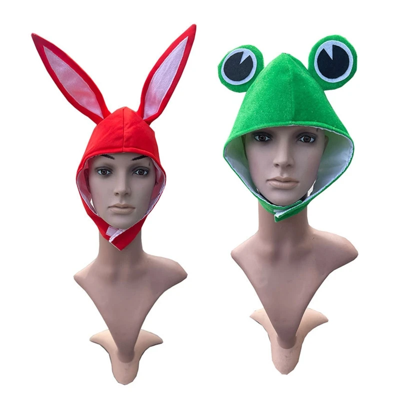 

Q39C Halloween Funny Hat Animals Hat Fun Crazy Hats Halloween Costume Hat Carnival Party Supplies Cute Hat for Adults