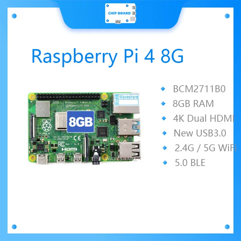 

Новый Raspberry Pi 4 Model B 8 Гб RAM, полностью обновленный