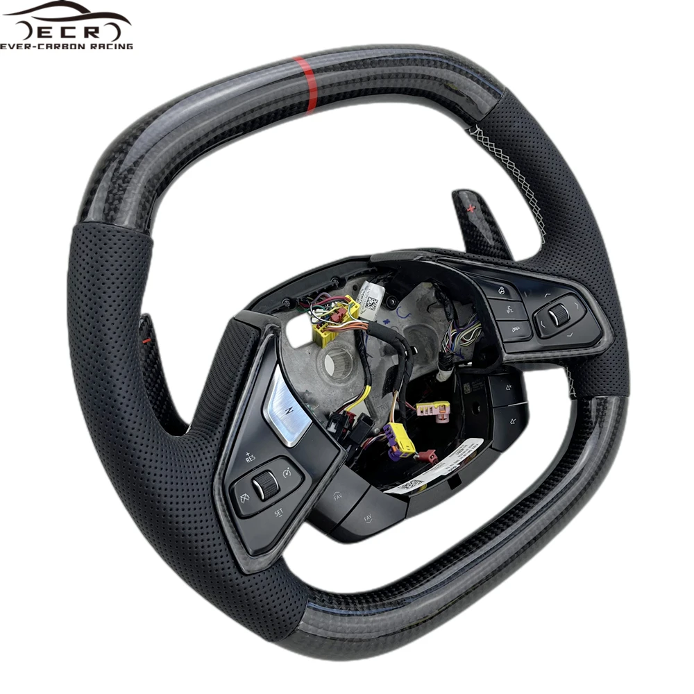 Высококачественный карбоновый руль Ever-Carbon Racing ECR с подогревом для Corvette, изготовленный на заказ (art.: 3920d96310ff0) - 3920d96310ff0