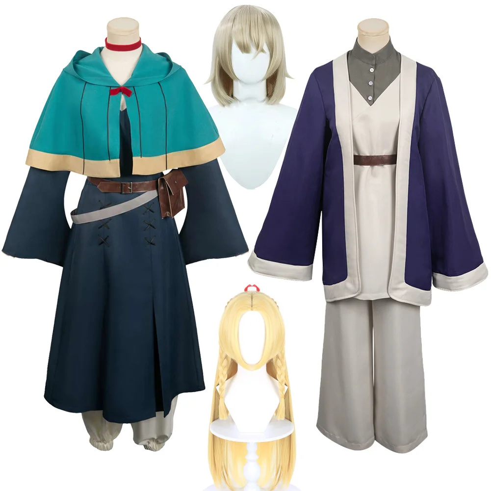 Парик для косплея Marcille Farin одежда Аниме Dungeon женщин и мужчин фантазийное модное