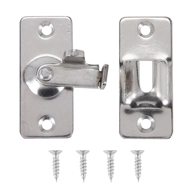 

Bathroom Stainless Steel Ornaments Supplies Doors Locks Door Sliding Right Angle Lock Door Buckle