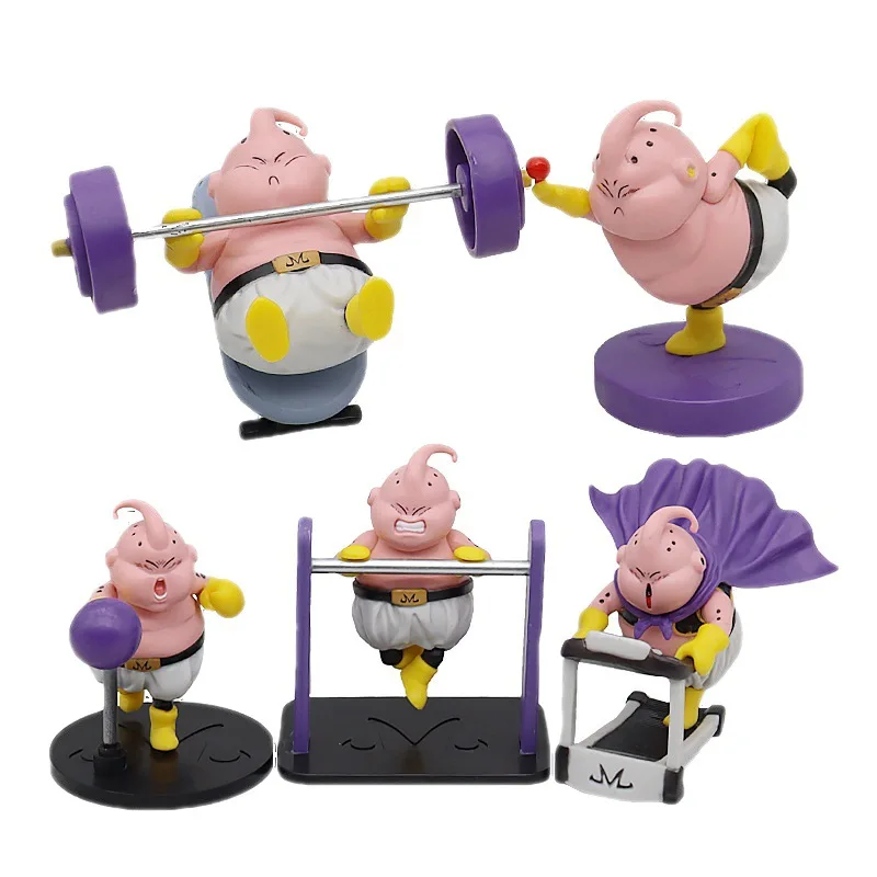 Аниме Dragon Ball Z Fat Majin Buu DBZ Muscle Fitness Cute Boo Фигурка Модель Коллекция Кукла Забавное