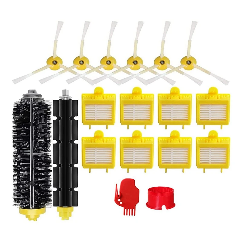 

1 Set Main Brush Side Brush Filter Cleaning Brush Compatible For Irobot Roomba 700 Series 760 761 770 780 790 Replacement