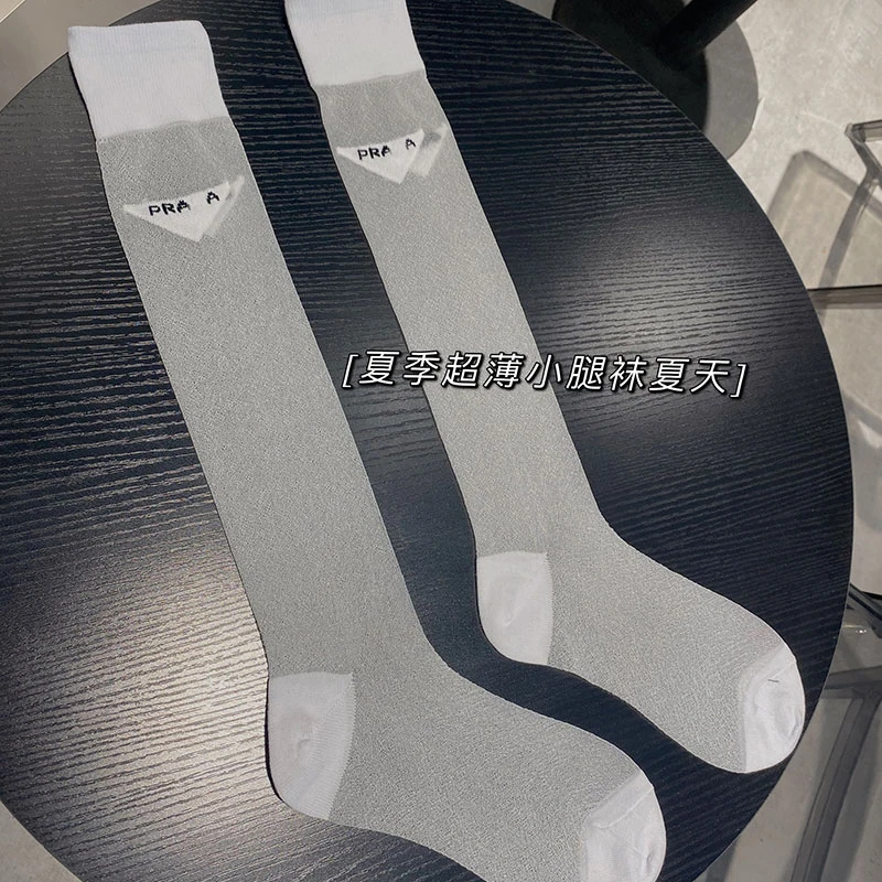 Women new golf socks cotton breathable knee high socks