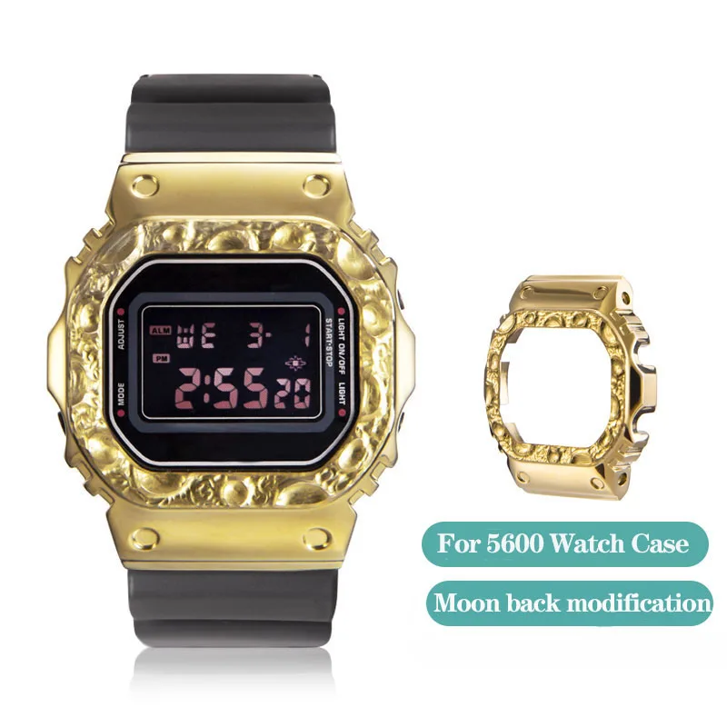 

DW5600 New Limited Crater Ca-sio GSHOCK DW5000 DW-5600 GW-B5600 Bezel Modified Lightweight Titanium Alloy Moon Back Watch Case