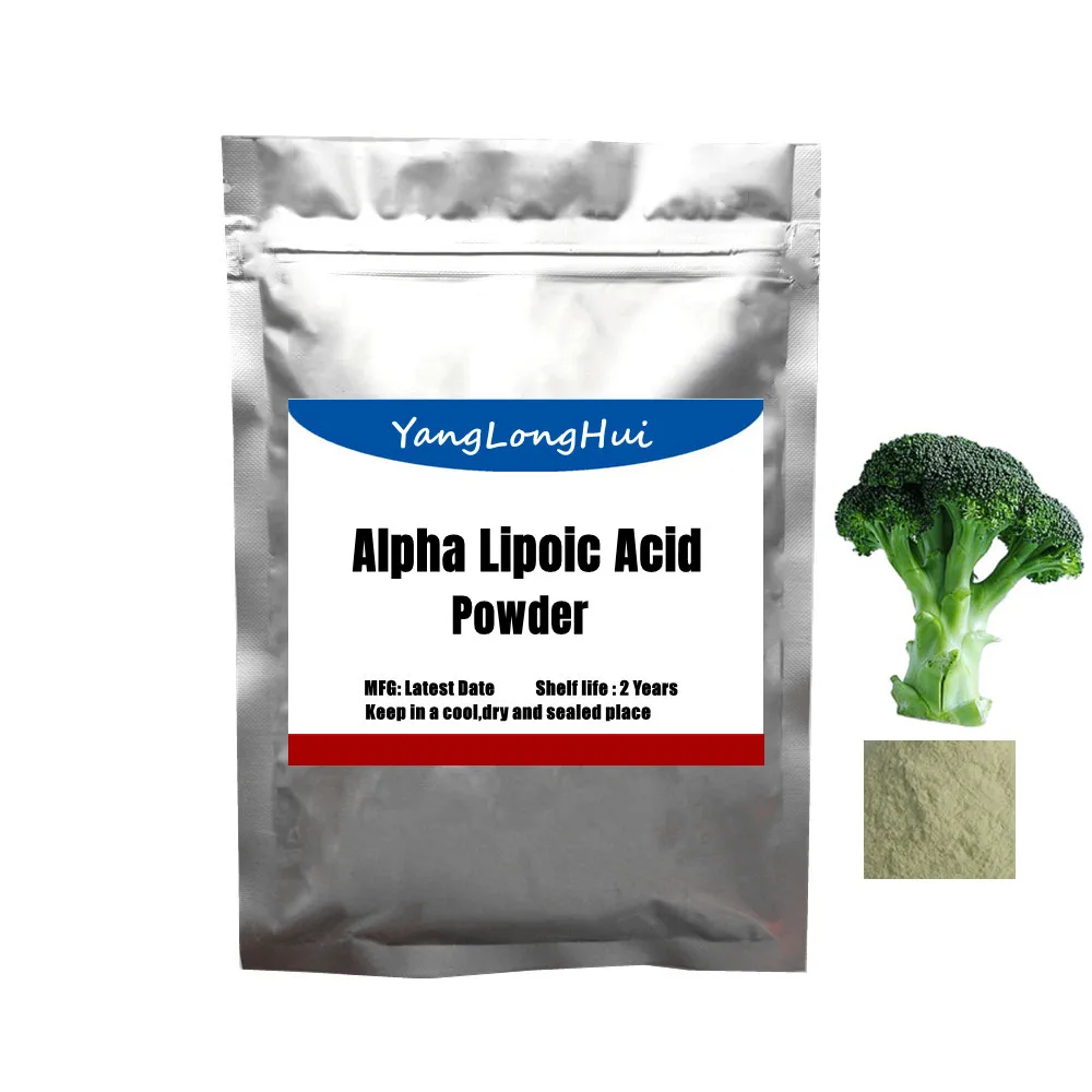 Alpha Lipoic Acid Powder Antioxidant & Anti-aging Cosmetic/Dietary Supplement Whitening Skin Free Shiping