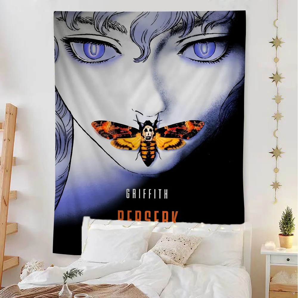 Kentaro Miura Berserk аниме гобелен висит Таро хиппи настенные коврики домашний декор в