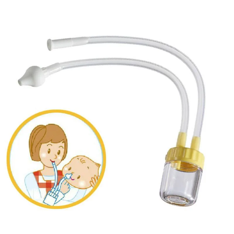 

New Born Baby Safety Nose Cleaner Vacuum Suction Nasal Aspirator Bodyguard Flu Protection Accessories