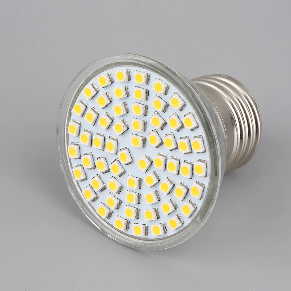 

60SMD3528 E27 светодиодный SMD лампы Точечный светильник высокой мощности Холодный/теплый белый светильник изысканный дизайн прочный великолепны...