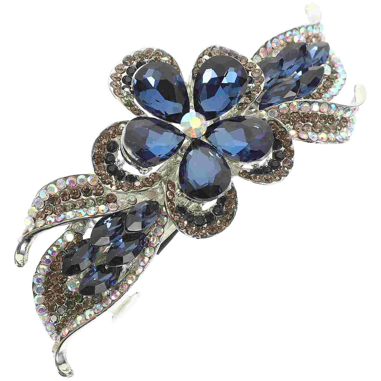 

Hair Clips Fine Rhinestone Pins Bun Holder Tongs Shiny Crystal Barrette Accessories