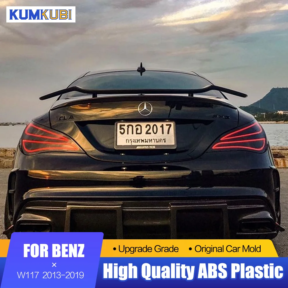 

Крышка крыла спойлера GT для Mercedes - Benz CLA CLASS W117 CLA45, задний спойлер из углеродного волокна для багажника 2013 2014 2015 2016 2017 2018 2019