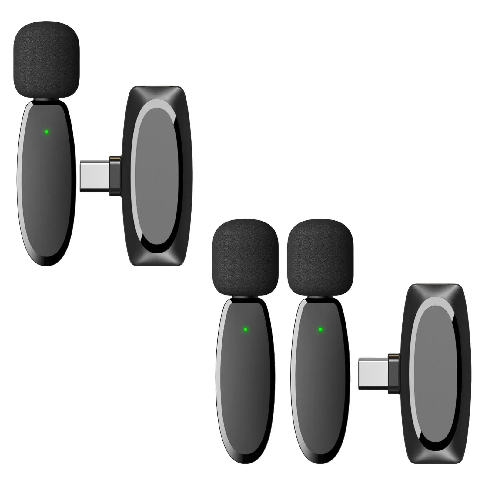 

Wireless Lavalier Microphone Clip-On Mini Mic for Game iPhone Android Live Stream