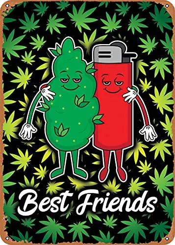 

Best Friends Vintage Look Metal Sign Patent Art Prints Retro Gift 8x12 Inch