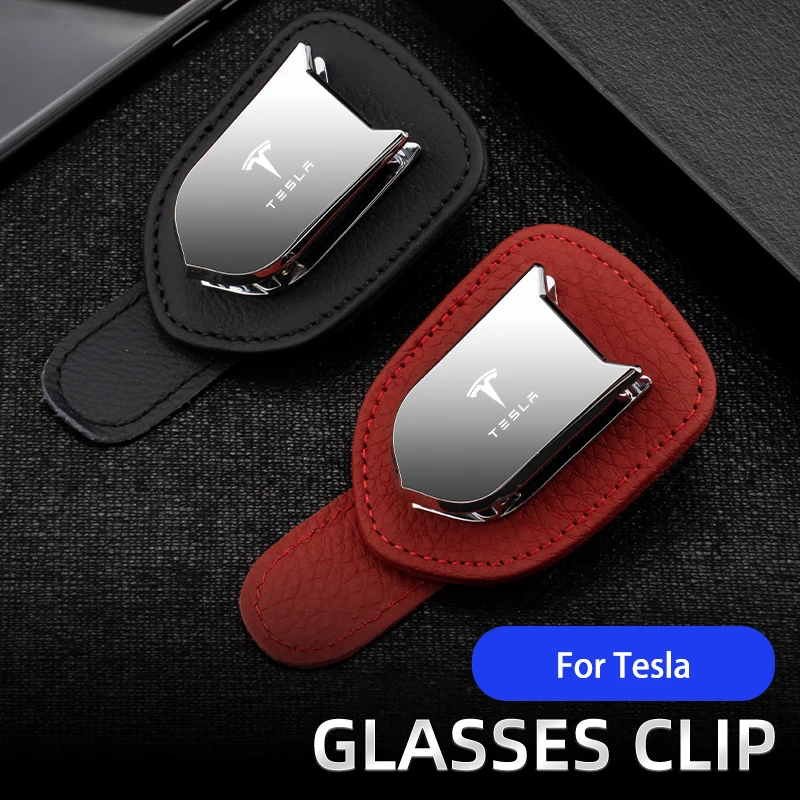 

Car Glasses Protection Storage Clip Sun Visor Sunglasses Clip Card Ticket Clip For Tesla Model 3 Model S Model X Model Y Roadste