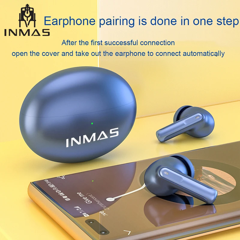 

Noise Reduction Wireless Bluetooth Headphones Tws Headset Sport Stereo 400mah Earbuds For Xiaomi Huawei With Charging Box