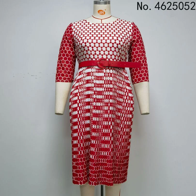 

Print Ladies Fashion Dress 6XL-2XL large size rainbow color office dress Business party temperament dress