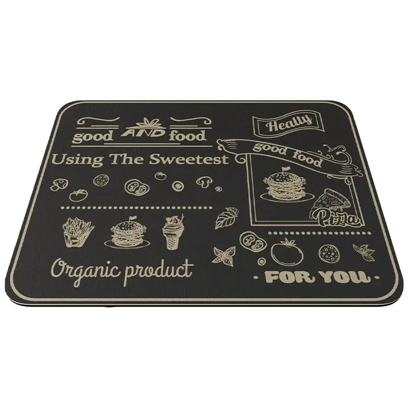 

Coffee Pad For Countertop 40*50cm Drying Mat For Kitchen Counter Anti-Slip Absorbent Accessories Under Espresso Machine Coffee