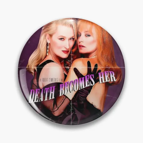 Винтажный постер из фильма Смерть становится ее мягкая заколка-пуговица модная