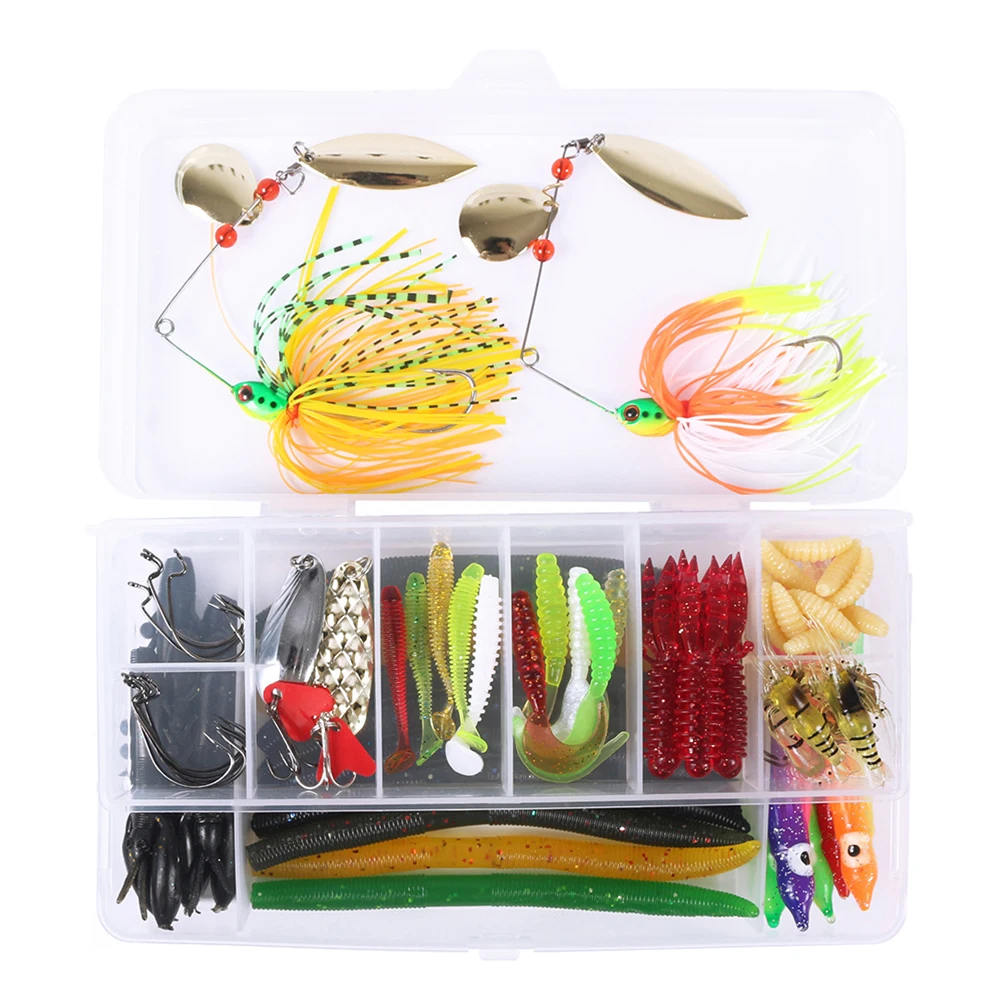 

1Box of Fishing Lures Kit Artificial Wobblers Metal Jig Spoons Outdoor Fake Fishing Baits Lures Fishing Tackle Accessories Pesca