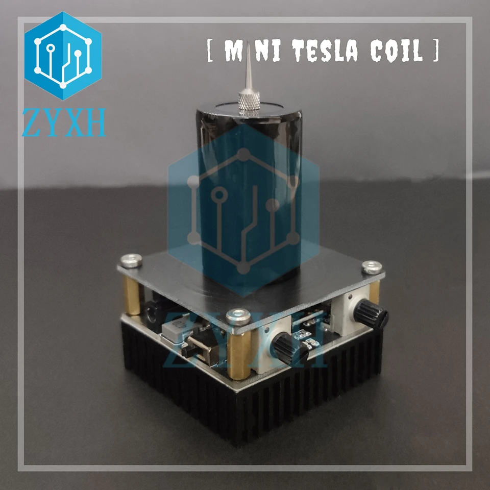 Cena Mini Bluetooth Kompatybilny Muzyczny Transformator Tesli AC 110-240V 50W Elektryczny Generator łuku Przenośny Audio Tesla Napięcie Cewki Impuls