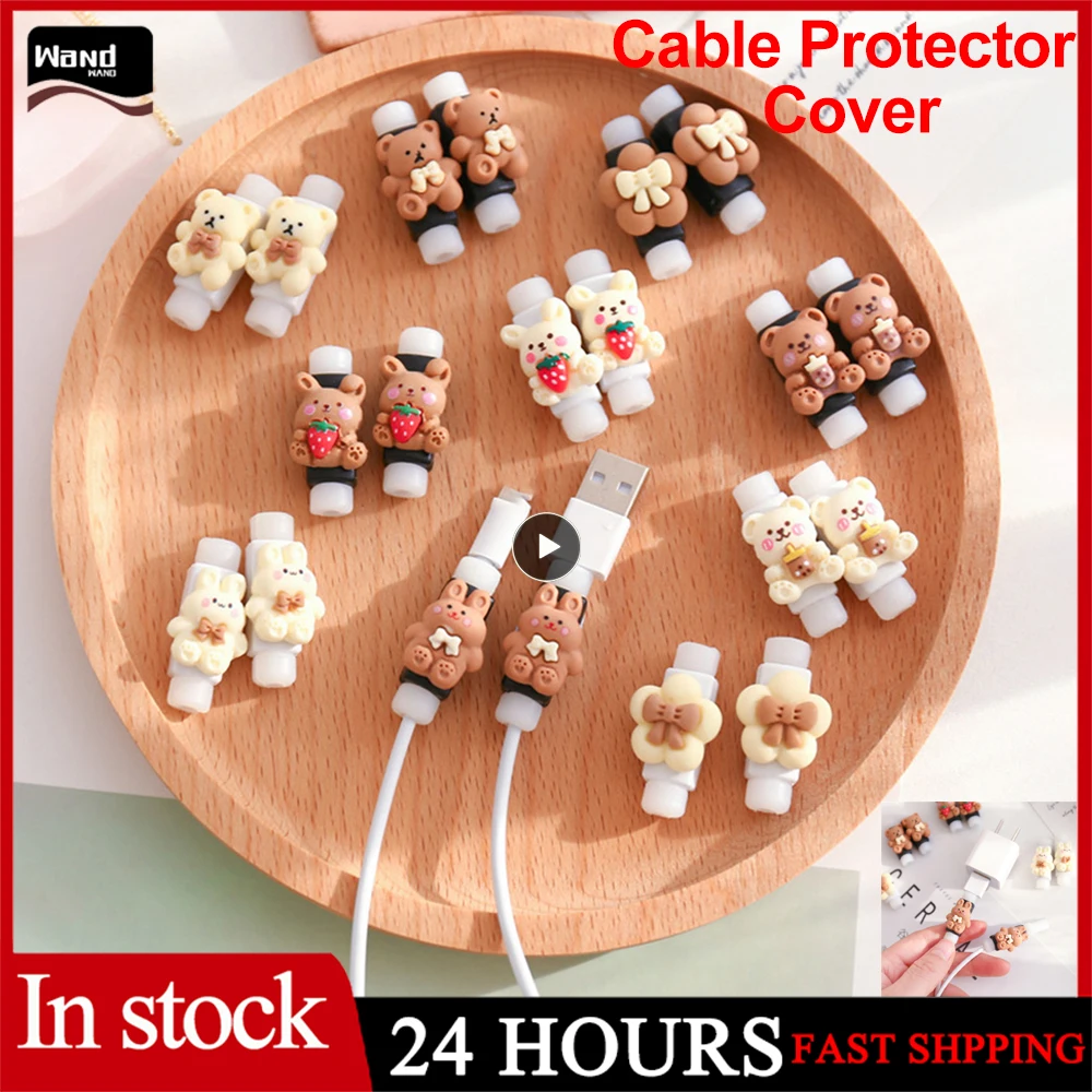 

Breathable Cable Protector Cover Dirt-resistant Wear-resistant Charger Cord Winder Colorful Charging Line Protection For Phone