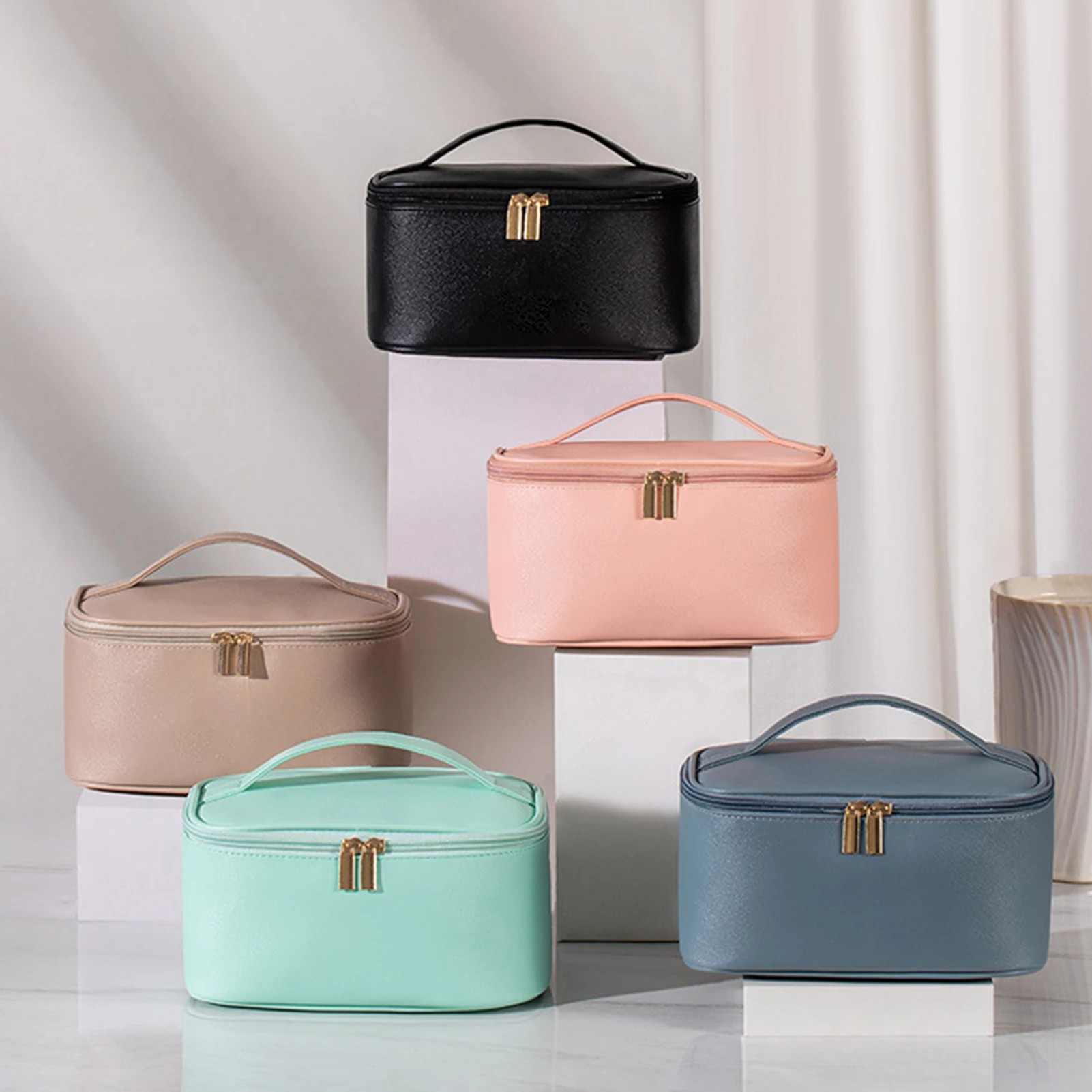 

Портативная косметичка, дорожная сумка на молнии, водонепроницаемая дорожная сумка для хранения косметики, прочная сумка на молнии, чехол-о...