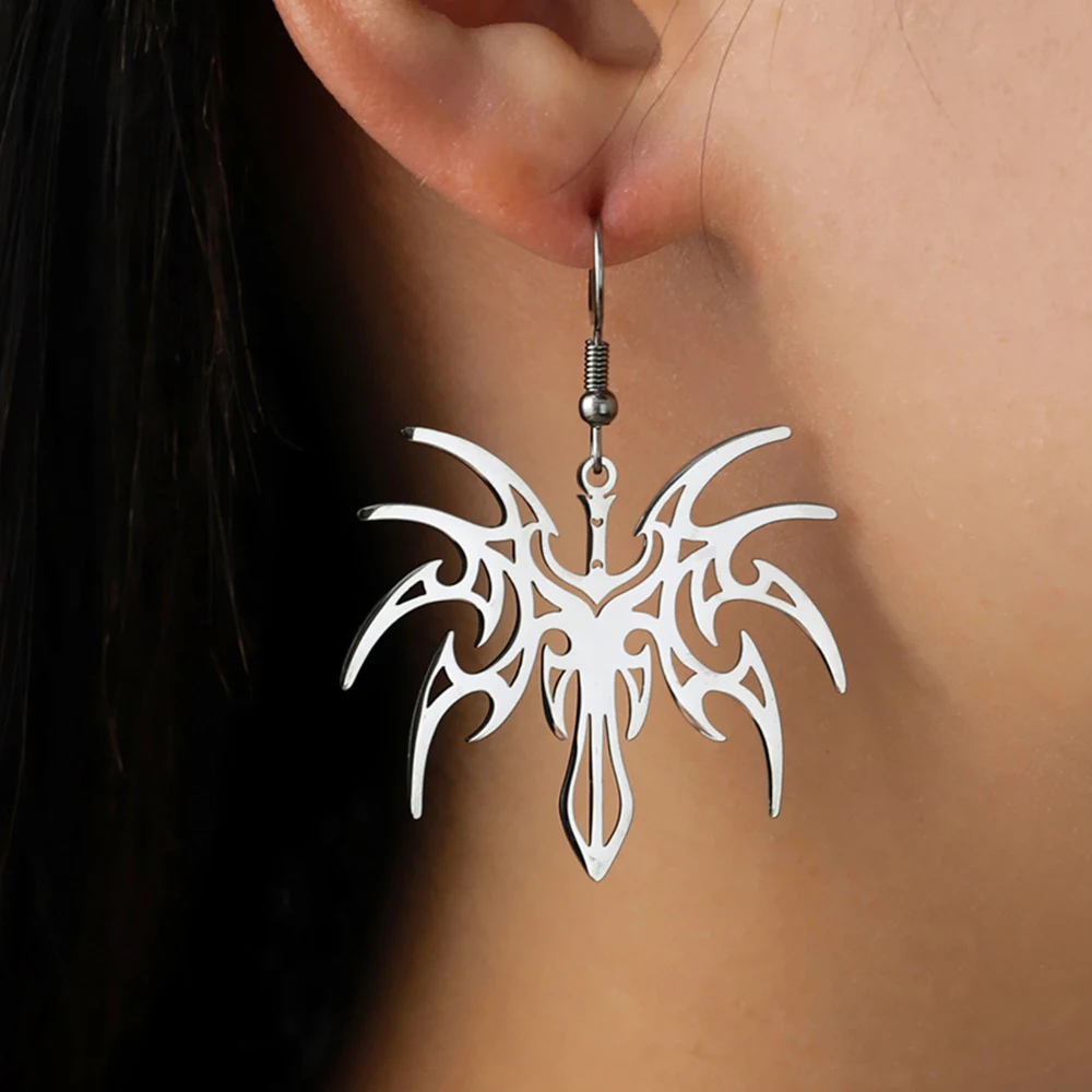 

My Shape Hip Hop Sword Thorns Pendants Earrings for Women Girls Stainless Steel Gothic Punk Earrings Cool Rock Jewelry Gifts