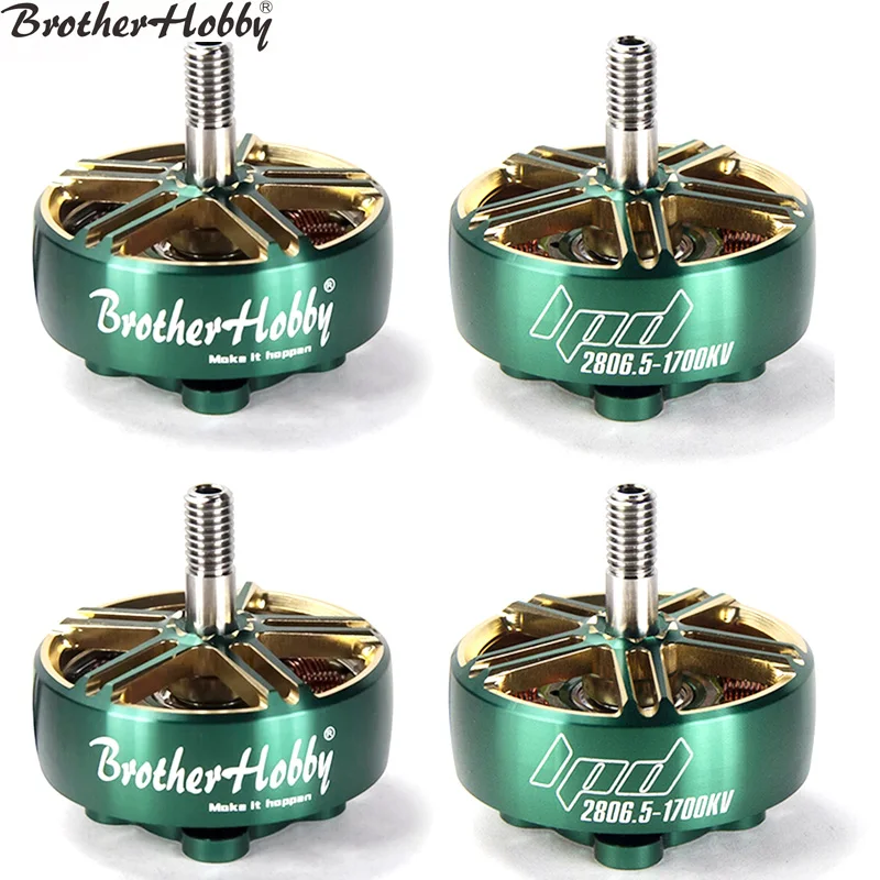 

1 / 2 / 4pcs Brotherhobby LPD 2806.5 1300KV / 1700KV 4-6S Brushless Motor 7-9inch propeller for RC FPV Racing Drone Multicopter