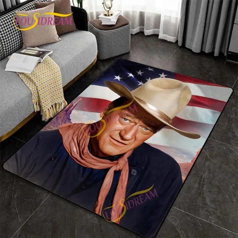 Коврик Джон Уэйн для гостиной и спальни ковер с изображением американского