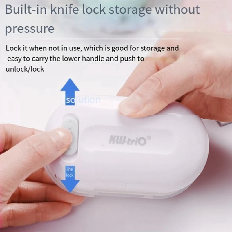 KW-Trio 3-Hole Paper Punch Handheld Mini Puncher DIY Student Handmade Scrapbook